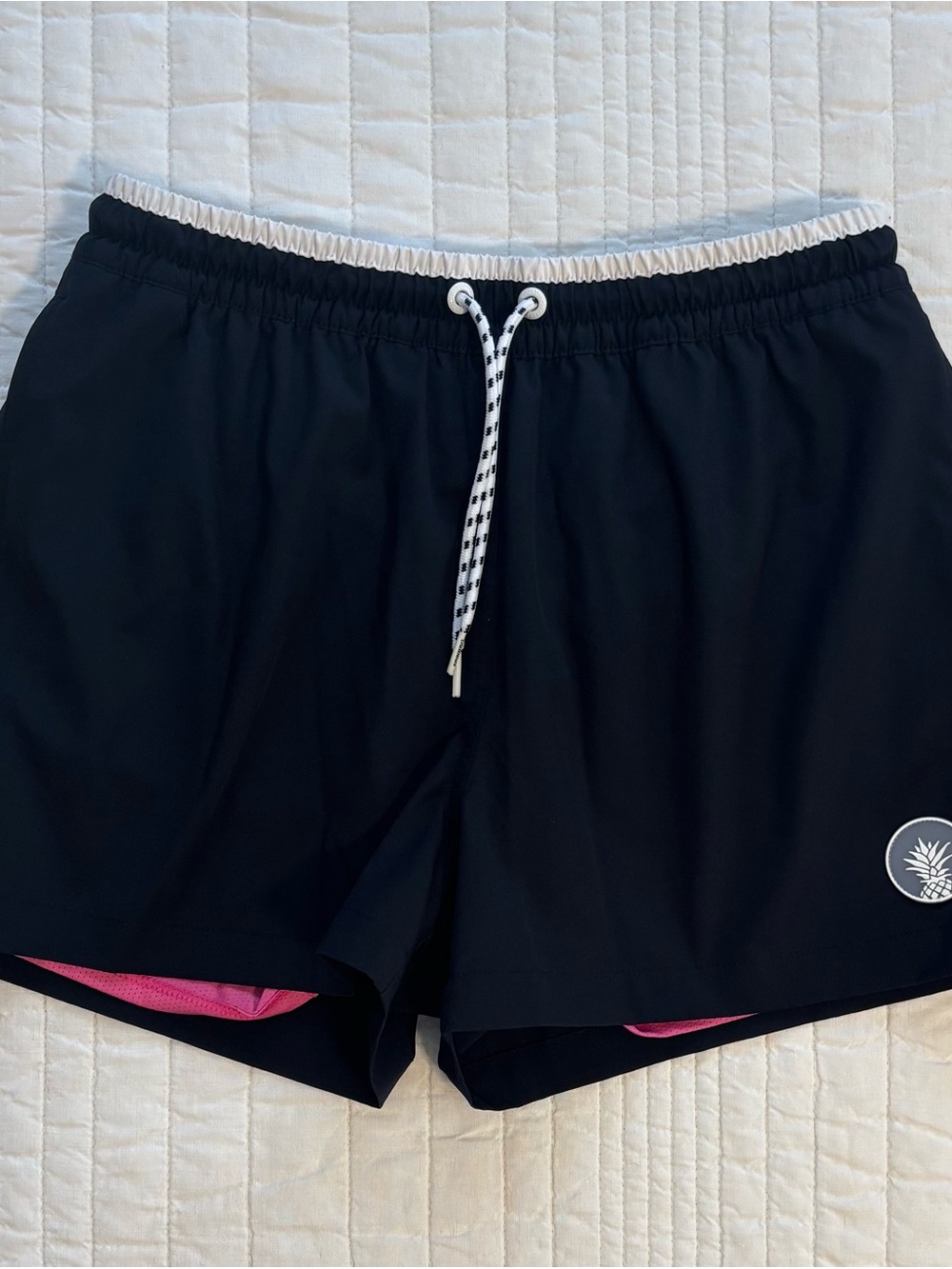 chubbies Black swim trunks fully lined